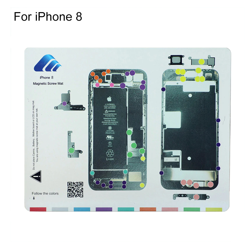 Magnetic Screw Chart Mat for iPhone 8
