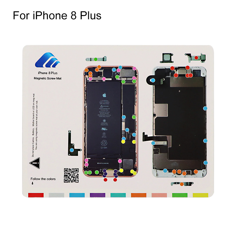 Magnetic Screw Chart Mat for iPhone 8 Plus