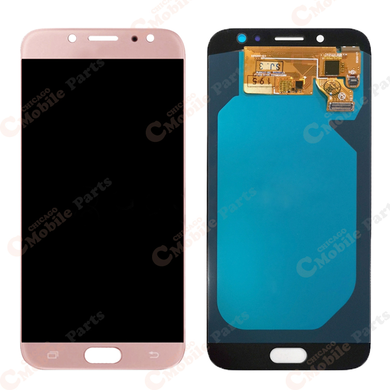Galaxy J7 Pro LCD Assembly Without Frame (Premium) - Pink