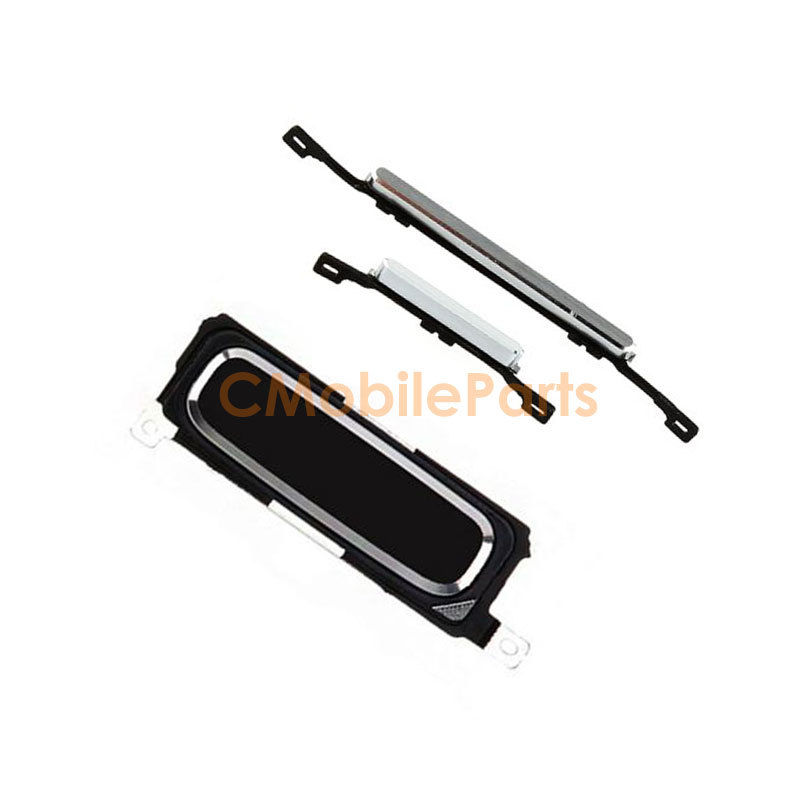 Galaxy S4 Home Button with Power Volume Button Flex Cable ( Black )