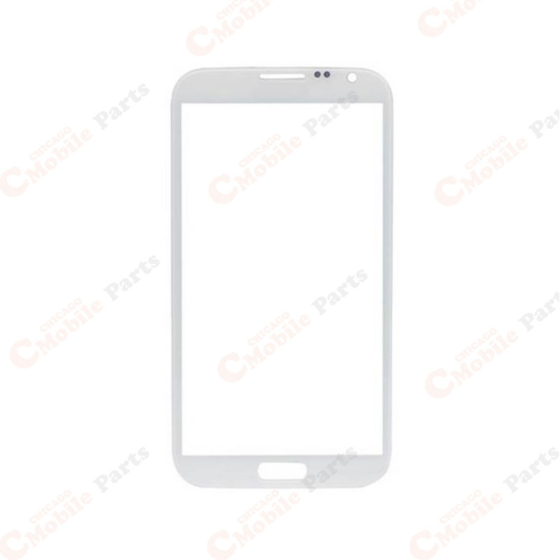 Galaxy Note 2 Front Glass Lens - White (2 Set)
