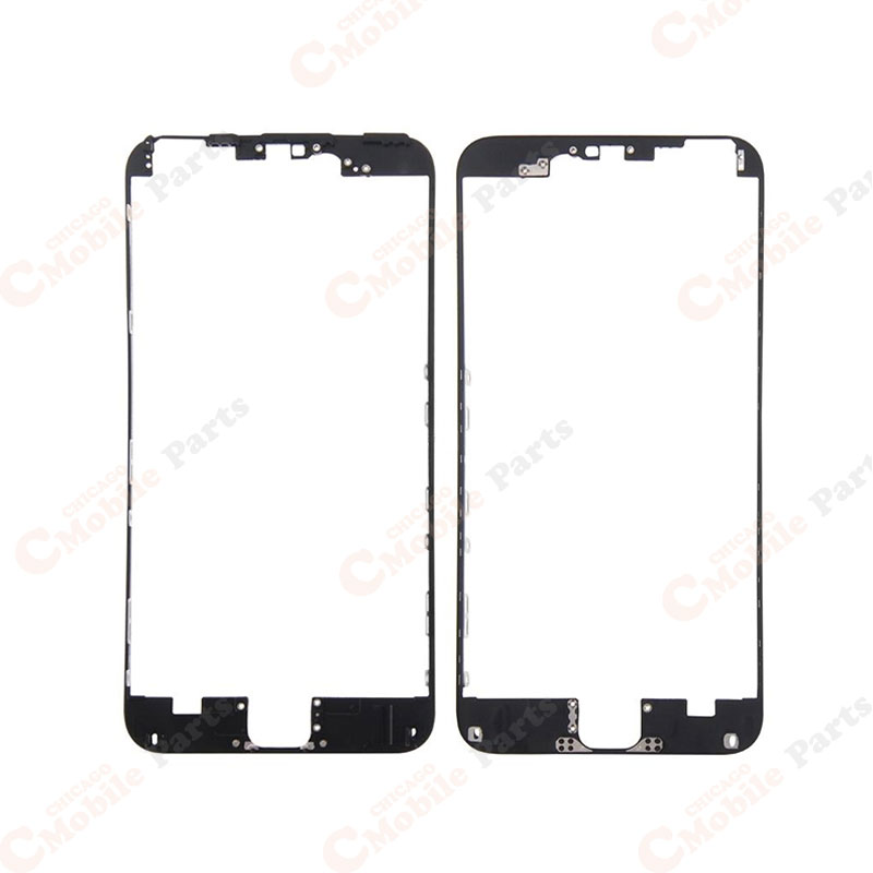Black Front Middle Frame with Glue for iPhone 6S Plus (x2)
