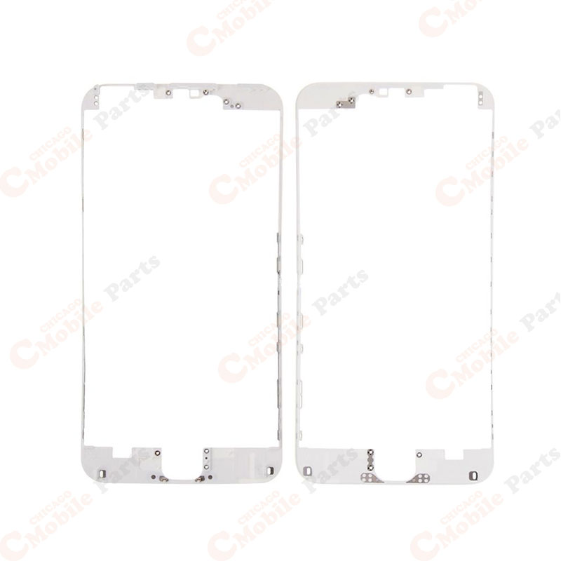 White Front Middle Frame with Glue for iPhone 6S Plus (x2)